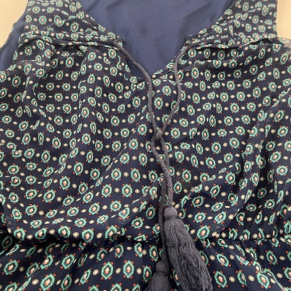 As U Wish Women’s sleeveless size medium blue dress with blue tassels - Picture 5 of 10